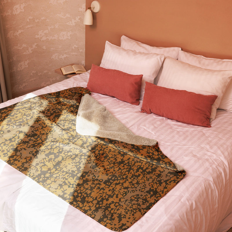 Plane Tree Platanenmuster Autumn Heritage CAMO Sherpa Blanket