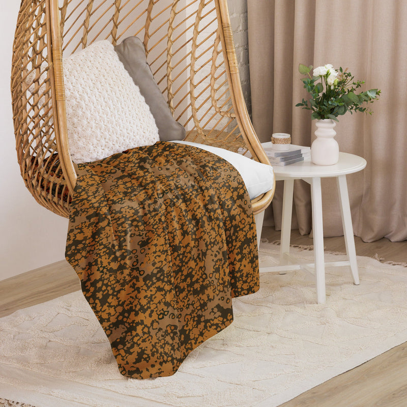 Plane Tree Platanenmuster Autumn Heritage CAMO Sherpa Blanket