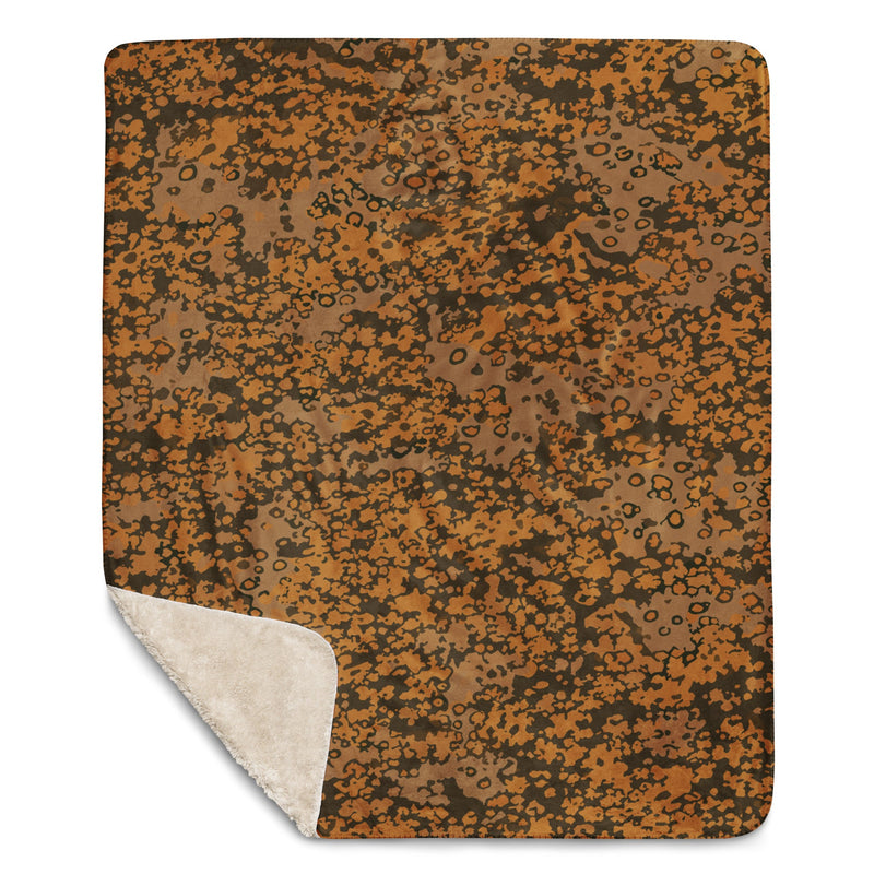Plane Tree Platanenmuster Autumn Heritage CAMO Sherpa Blanket