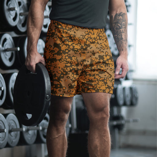 Plane Tree Platanenmuster Autumn Heritage CAMO Unisex Athletic Long Shorts - 2XS