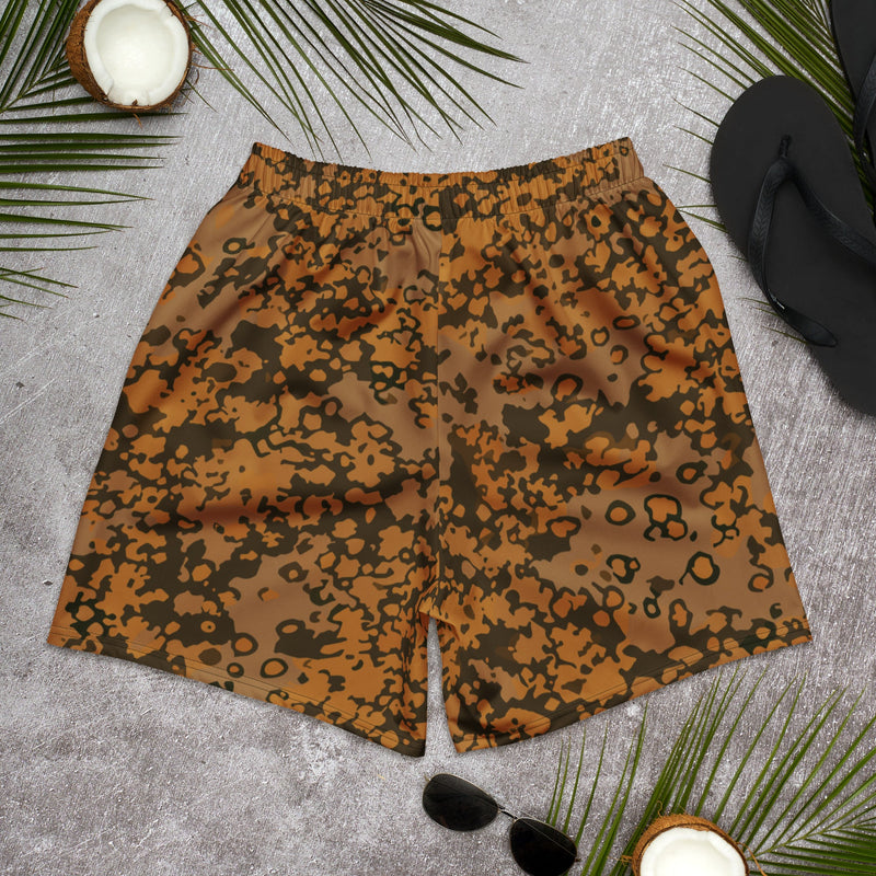 Plane Tree Platanenmuster Autumn Heritage CAMO Unisex Athletic Long Shorts