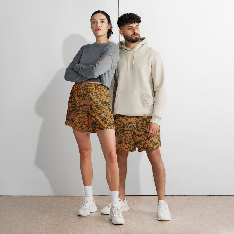 Plane Tree Platanenmuster Autumn Heritage CAMO Unisex Athletic Long Shorts