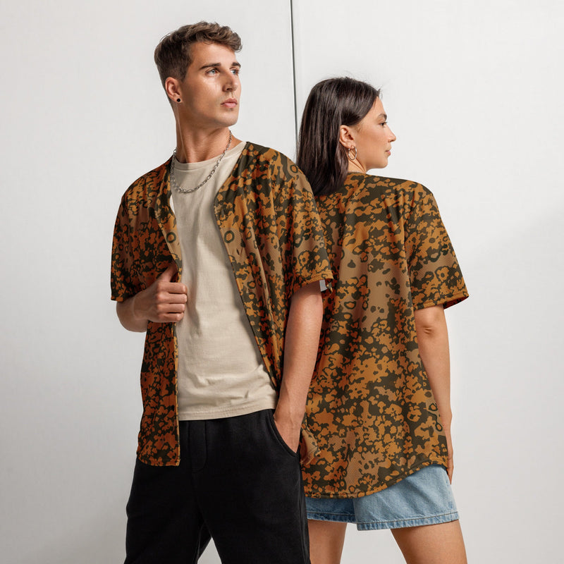 Plane Tree Platanenmuster Autumn Heritage CAMO Unisex Baseball Jersey - 2XS
