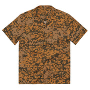 Plane Tree Platanenmuster Autumn Heritage CAMO Unisex Short-Sleeve Button Shirt - 2XS - Button-Up