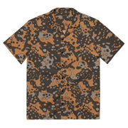 Plane Tree Platanenmuster Autumn Heritage CAMO Unisex Short-Sleeve Button Shirt - 2XS - Button-Up