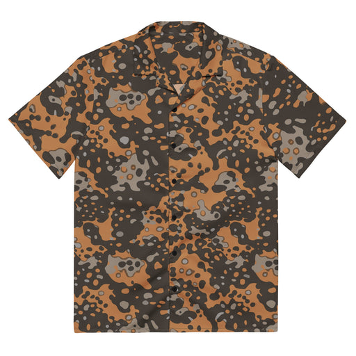 Plane Tree Platanenmuster Autumn Heritage CAMO Unisex Short-Sleeve Button Shirt - 2XS - Button-Up