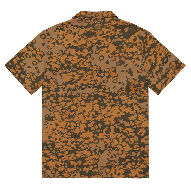 Plane Tree Platanenmuster Autumn Heritage CAMO Unisex Short-Sleeve Button Shirt - Button-Up