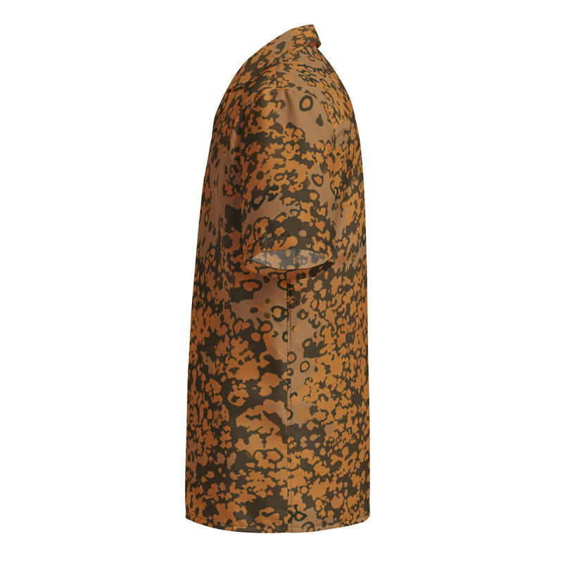 Plane Tree Platanenmuster Autumn Heritage CAMO Unisex Short-Sleeve Button Shirt - Button-Up