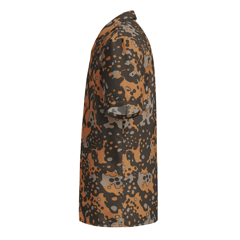 Plane Tree Platanenmuster Autumn Heritage CAMO Unisex Short-Sleeve Button Shirt - Button-Up
