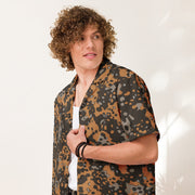 Plane Tree Platanenmuster Autumn Heritage CAMO Unisex Short-Sleeve Button Shirt - Button-Up