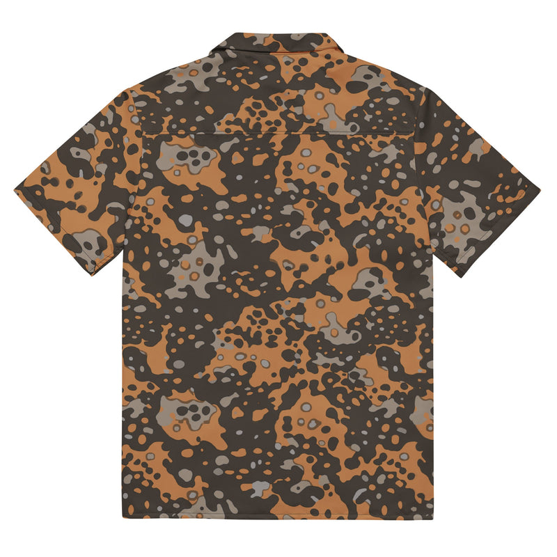 Plane Tree Platanenmuster Autumn Heritage CAMO Unisex Short-Sleeve Button Shirt - Button-Up