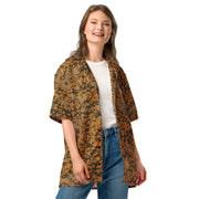Plane Tree Platanenmuster Autumn Heritage CAMO Unisex Short-Sleeve Button Shirt - Button-Up