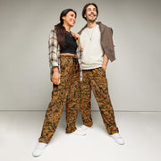 Plane Tree Platanenmuster Autumn Heritage CAMO Unisex Wide-Leg Joggers - 2XS