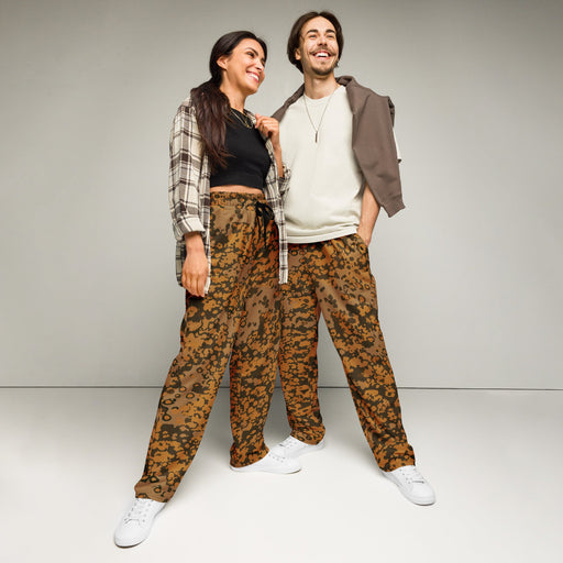 Plane Tree Platanenmuster Autumn Heritage CAMO Unisex Wide-Leg Joggers - 2XS