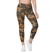 Plane Tree Platanenmuster Autumn Heritage CAMO Womens Leggings with Pockets - Women