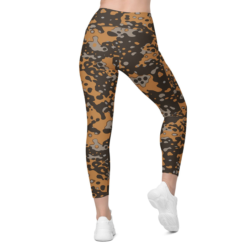 Plane Tree Platanenmuster Autumn Heritage CAMO Womens Leggings with Pockets - Women