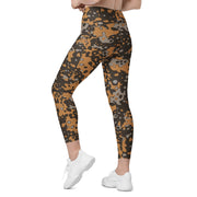 Plane Tree Platanenmuster Autumn Heritage CAMO Womens Leggings with Pockets - Women