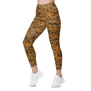 Plane Tree Platanenmuster Autumn Heritage CAMO Womens Leggings with Pockets - Women