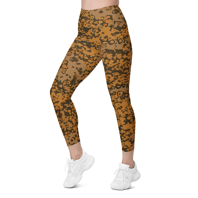 Plane Tree Platanenmuster Autumn Heritage CAMO Womens Leggings with Pockets - Women