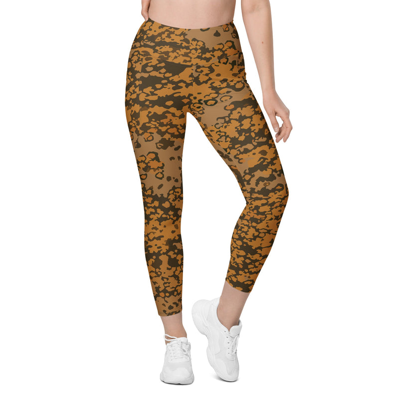Plane Tree Platanenmuster Autumn Heritage CAMO Womens Leggings with Pockets - Women