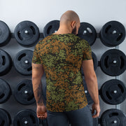 Plane Tree Platanenmuster Summer Heritage CAMO Mens Athletic T-Shirt - Shirt