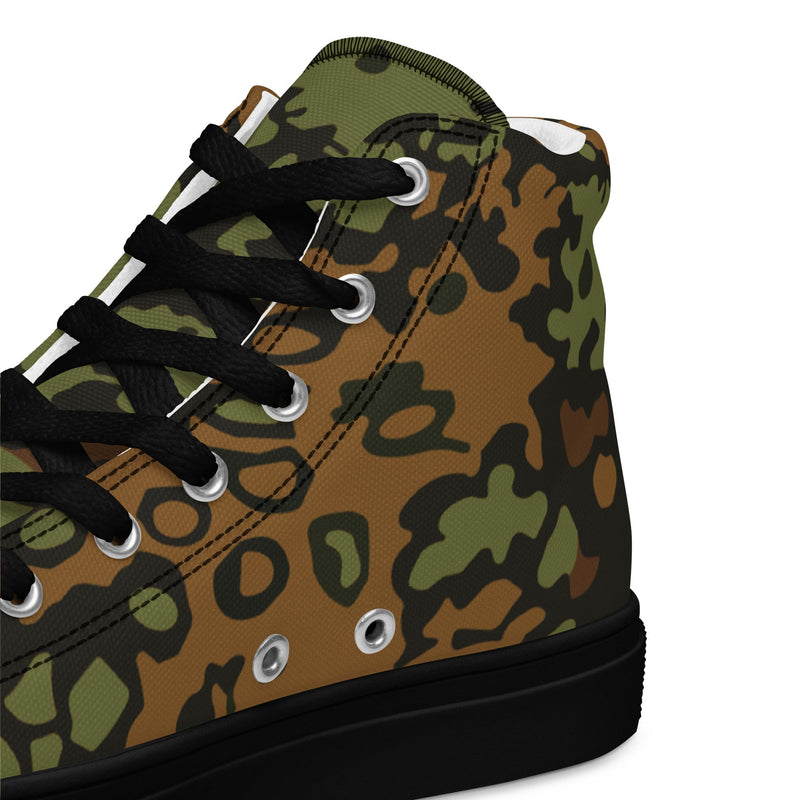 Plane Tree Platanenmuster Summer Heritage CAMO Mens High-Top Canvas Shoes