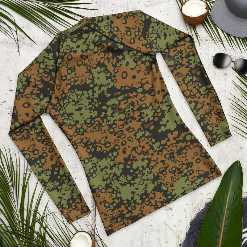 Plane Tree Platanenmuster Summer Heritage CAMO Mens Long-Sleeve Rash Guard - LS