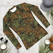 Plane Tree Platanenmuster Summer Heritage CAMO Mens Long-Sleeve Rash Guard - LS