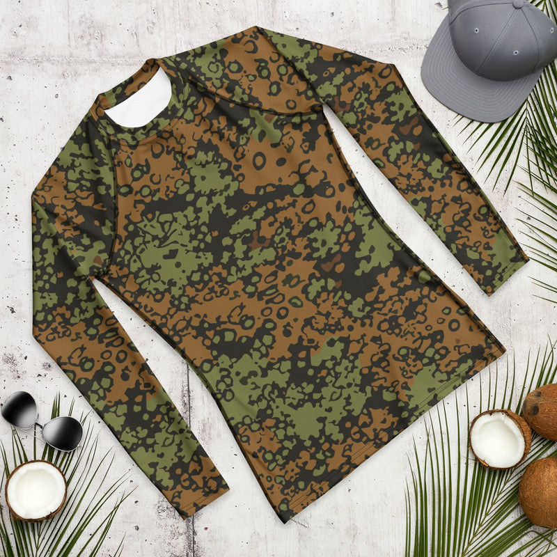 Plane Tree Platanenmuster Summer Heritage CAMO Mens Long-Sleeve Rash Guard - LS