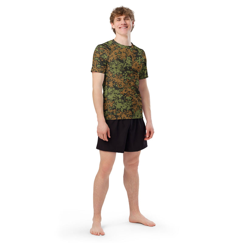 Plane Tree Platanenmuster Summer Heritage CAMO Mens Short-Sleeve Rash Guard - SS
