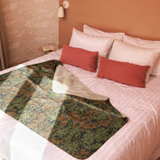 Plane Tree Platanenmuster Summer Heritage CAMO Sherpa Blanket