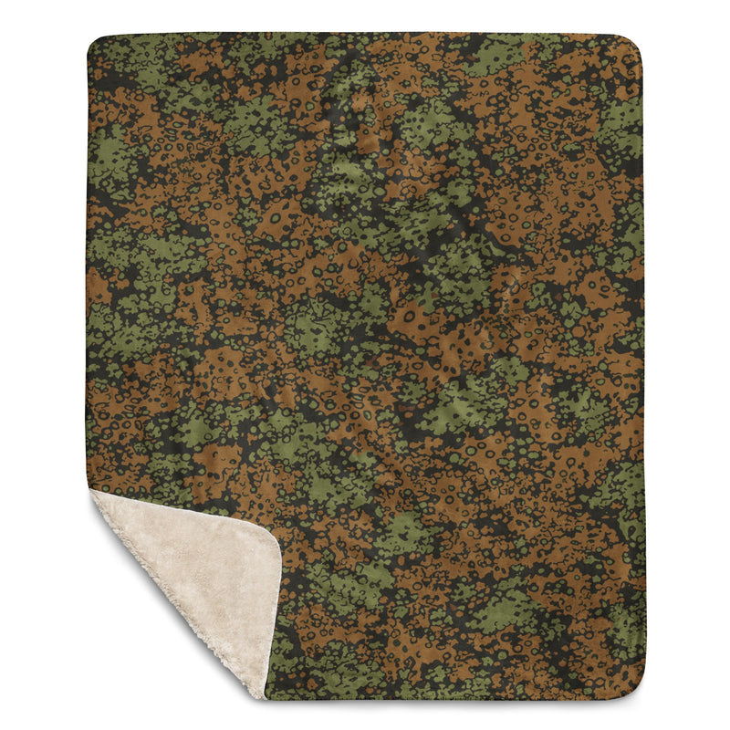 Plane Tree Platanenmuster Summer Heritage CAMO Sherpa Blanket