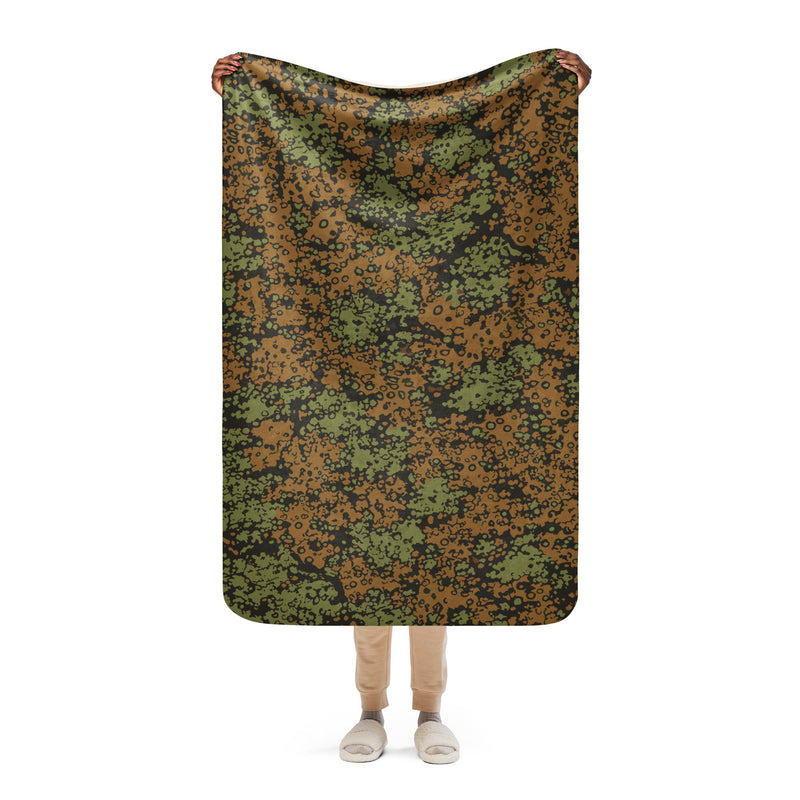 Plane Tree Platanenmuster Summer Heritage CAMO Sherpa Blanket - 37″×57″