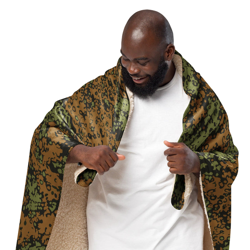 Plane Tree Platanenmuster Summer Heritage CAMO Sherpa Blanket
