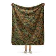 Plane Tree Platanenmuster Summer Heritage CAMO Sherpa Blanket - 50″×60″