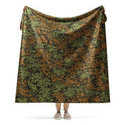 Plane Tree Platanenmuster Summer Heritage CAMO Sherpa Blanket - 60″×80″