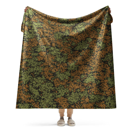Plane Tree Platanenmuster Summer Heritage CAMO Sherpa Blanket - 60″×80″