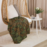Plane Tree Platanenmuster Summer Heritage CAMO Sherpa Blanket