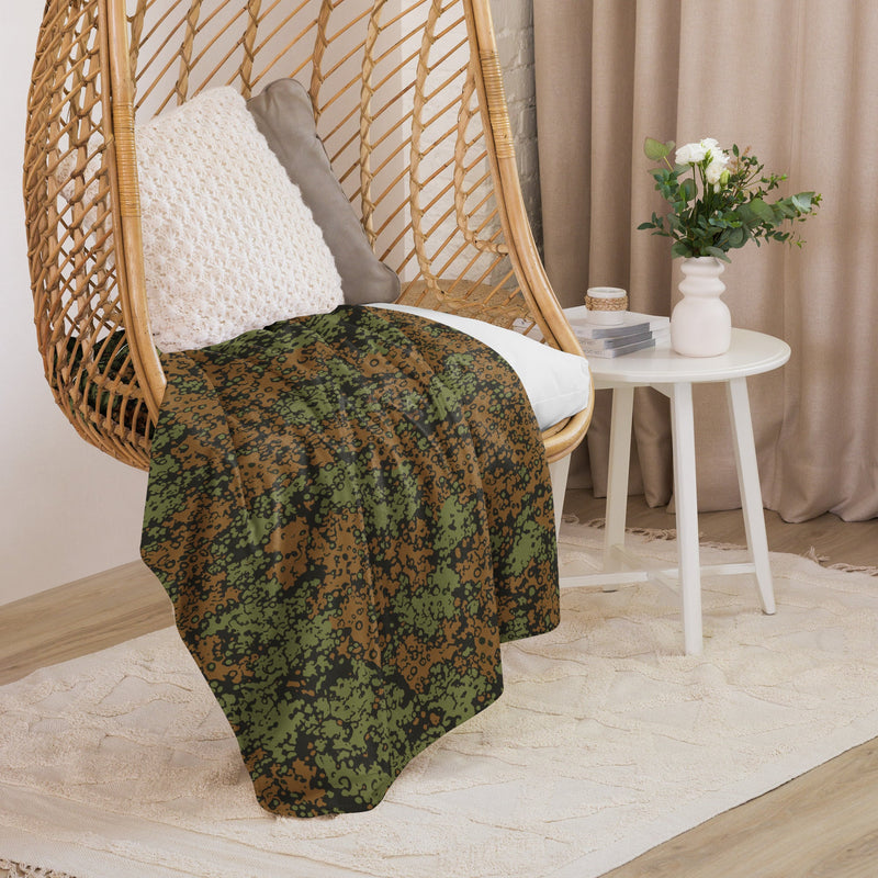 Plane Tree Platanenmuster Summer Heritage CAMO Sherpa Blanket
