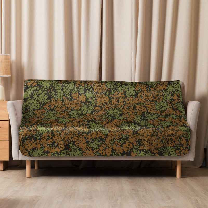 Plane Tree Platanenmuster Summer Heritage CAMO Sherpa Blanket