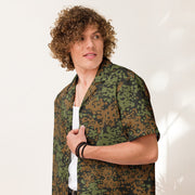 Plane Tree Platanenmuster Summer Heritage CAMO Unisex Short-Sleeve Button Shirt - Button-Up