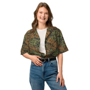 Plane Tree Platanenmuster Summer Heritage CAMO Unisex Short-Sleeve Button Shirt - Button-Up