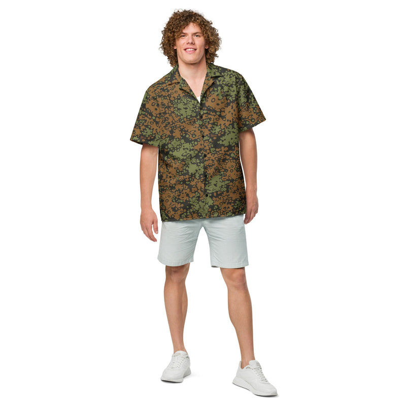 Plane Tree Platanenmuster Summer Heritage CAMO Unisex Short-Sleeve Button Shirt - Button-Up