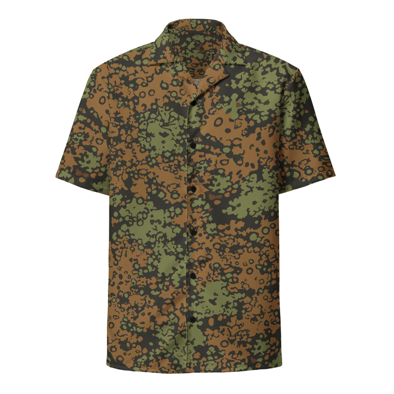 Plane Tree Platanenmuster Summer Heritage CAMO Unisex Short-Sleeve Button Shirt - Button-Up