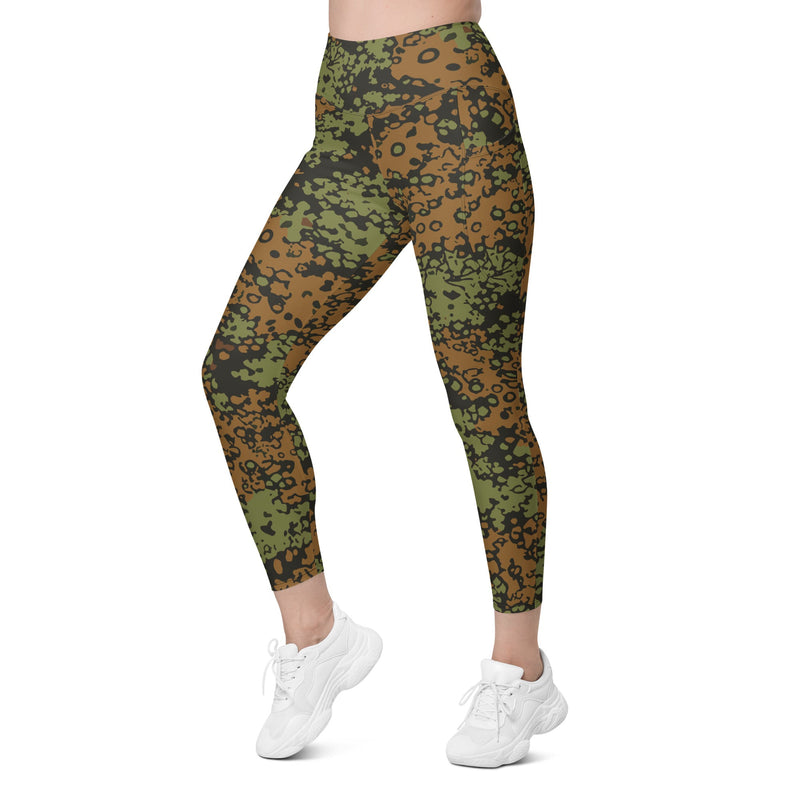 Plane Tree Platanenmuster Summer Heritage CAMO Womens Leggings with Pockets - Women