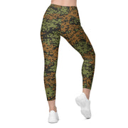 Plane Tree Platanenmuster Summer Heritage CAMO Womens Leggings with Pockets - Women