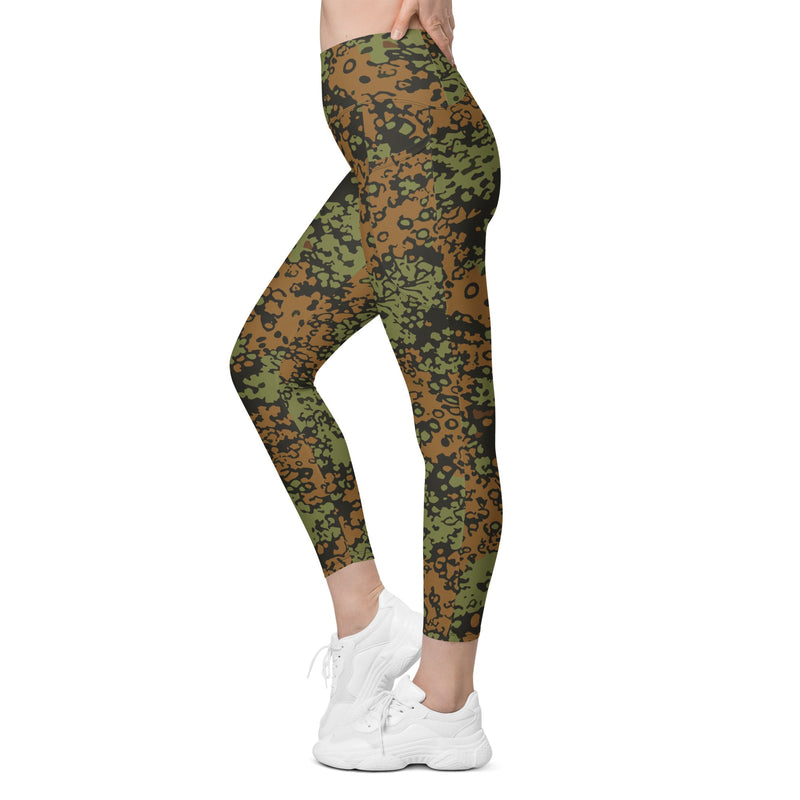 Plane Tree Platanenmuster Summer Heritage CAMO Womens Leggings with Pockets - Women