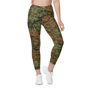 Plane Tree Platanenmuster Summer Heritage CAMO Womens Leggings with Pockets - Women