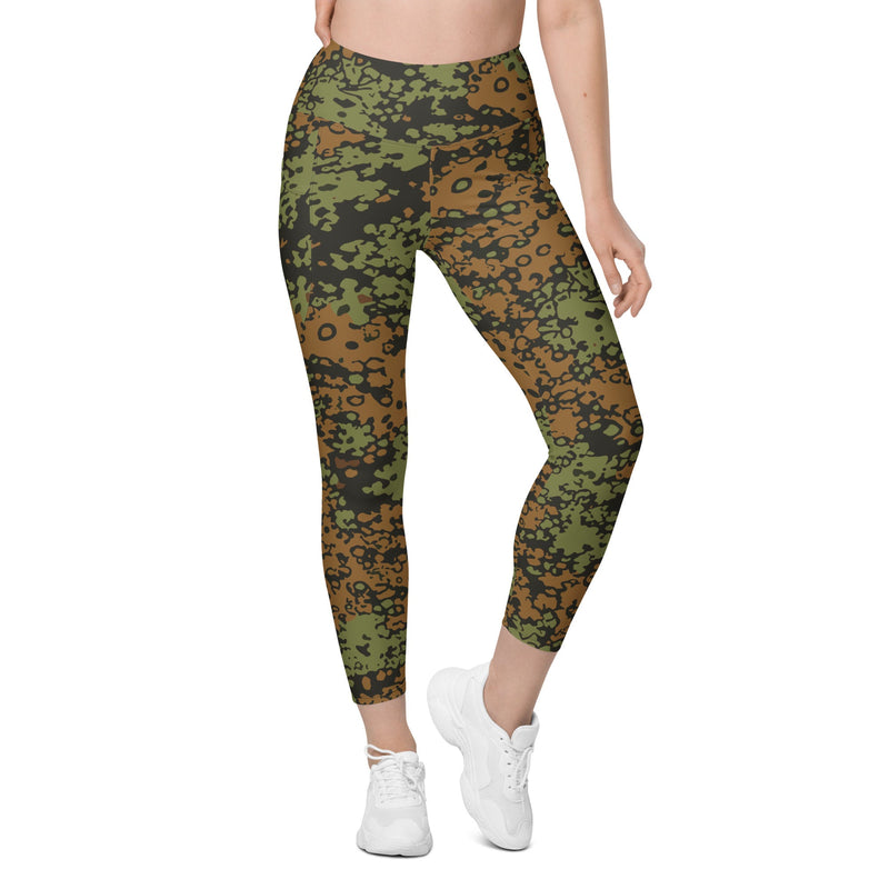 Plane Tree Platanenmuster Summer Heritage CAMO Womens Leggings with Pockets - Women