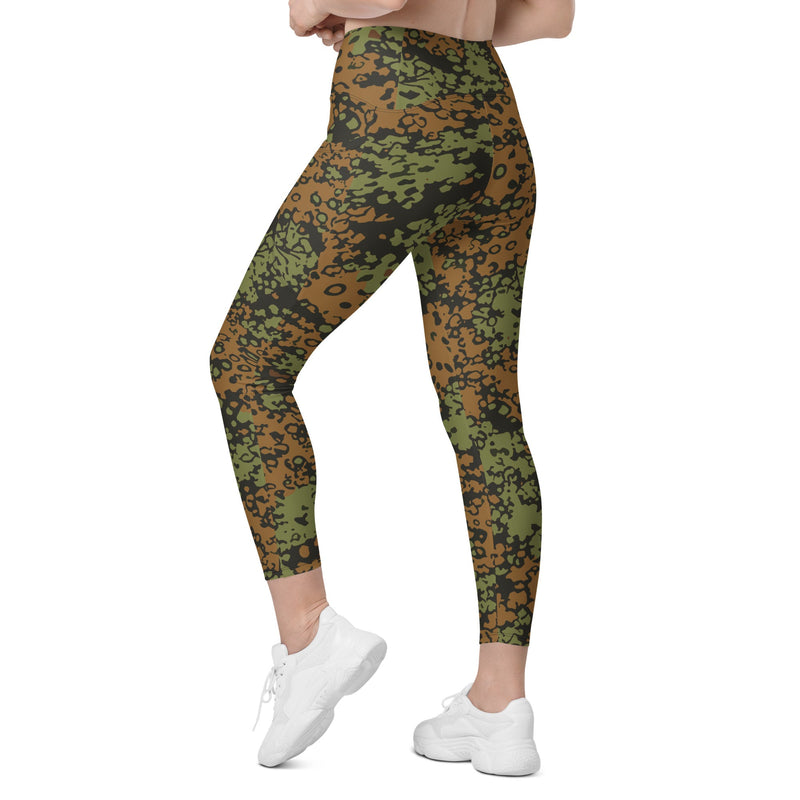 Plane Tree Platanenmuster Summer Heritage CAMO Womens Leggings with Pockets - Women
